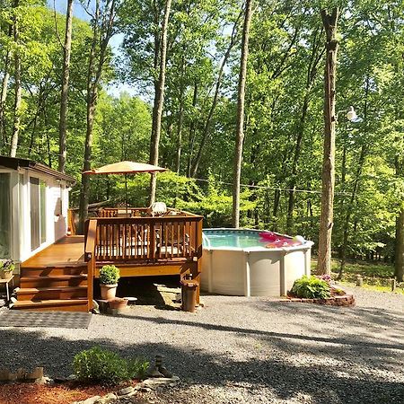 Pocono Cabin With Private Pool At Shawnee Mtn 东斯特劳兹堡 外观 照片
