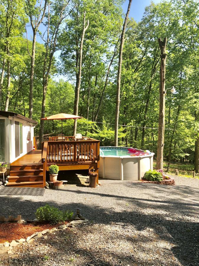 Pocono Cabin With Private Pool At Shawnee Mtn 东斯特劳兹堡 外观 照片